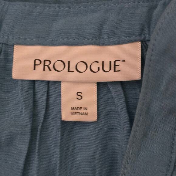 Women’s Sleeveless Maxi Dress Blue Sz S Tiered Boho Coastal Cruise Resortwear - Picture 7 of 8